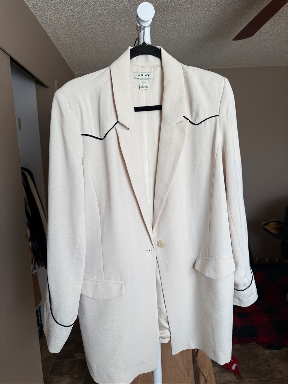 Ariat Cream Blazer with Black Trim